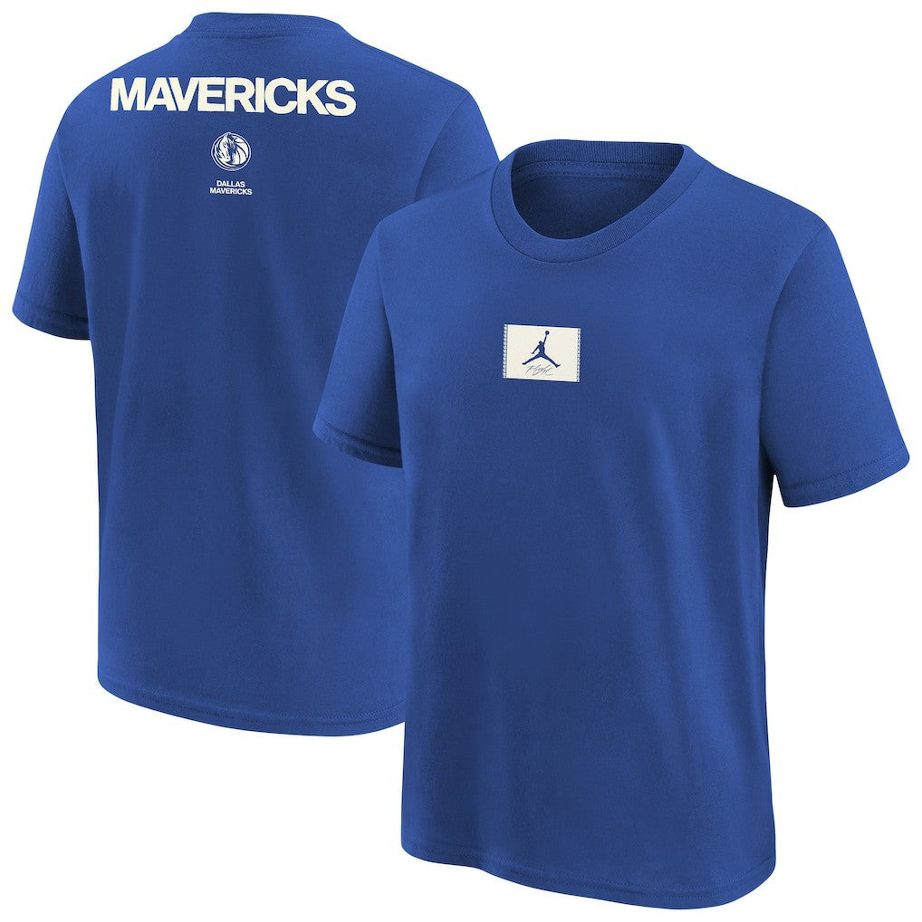 NBA - Dallas Mavericks Jordan Brand Youth Courtside Statement 85 T-Shirt - Royal