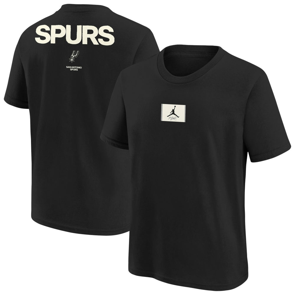 NBA - San Antonio Spurs Jordan Brand Youth Courtside Statement 85 T-Shirt - Black