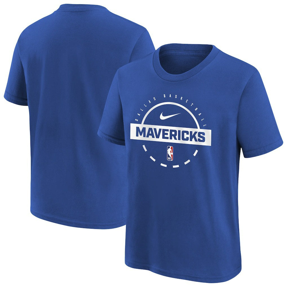 Nike - Dallas Mavericks Youth Practice T-Shirt - Blue