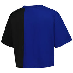 Chicago Cubs New Era Women's Upcycled Colorblocked Boxy Cropped T-Shirt Near Me