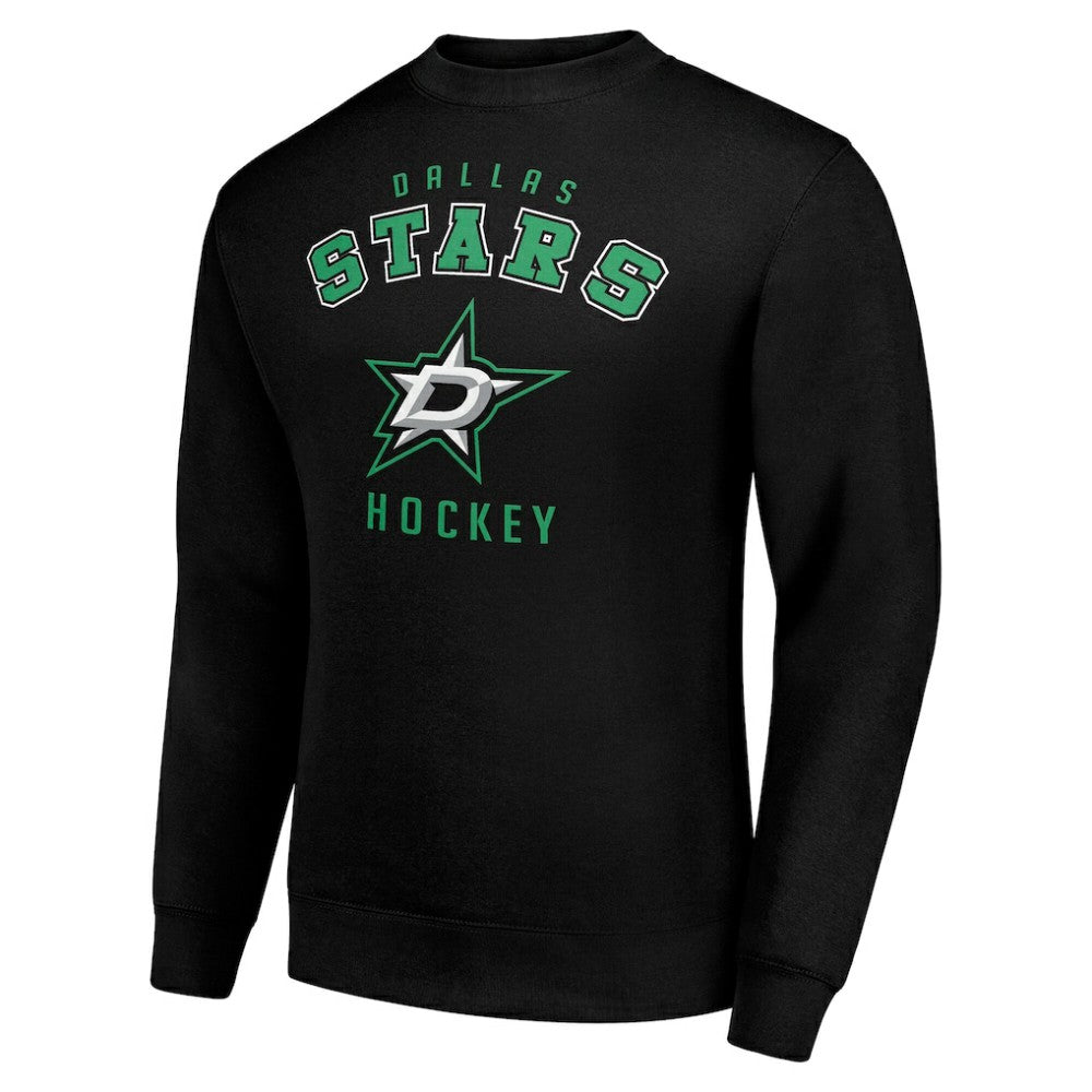 Dallas Stars - Men's Starter Team Logo Fleece Pullover Sweatshirt Black