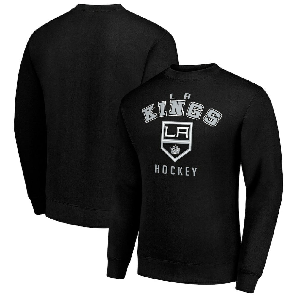 Los Angeles Kings - Men's Starter Team Logo Fleece Pullover Sweatshirt Black