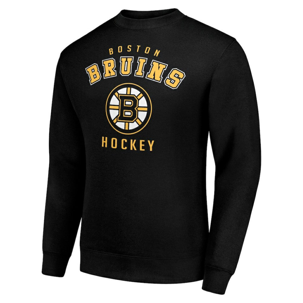 Boston Bruins Men's Starter Team Logo Fleece Pullover Sweatshirt Black