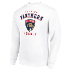 Florida Panthers - Men's Starter Team Logo Fleece Pullover Sweatshirt White