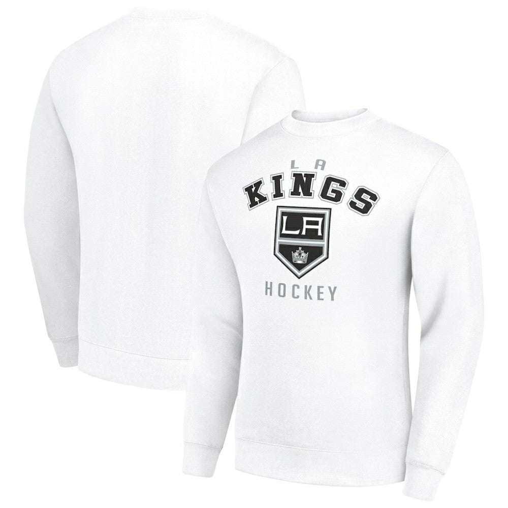 Los Angeles Kings - Men's Starter Team Logo Fleece Pullover Sweatshirt White