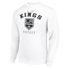 Los Angeles Kings - Men's Starter Team Logo Fleece Pullover Sweatshirt White