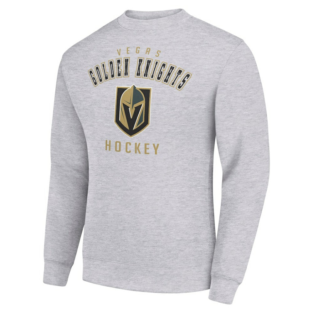Vegas Golden Knights Men's Starter Team Logo Fleece Pullover Sweatshirt Heather Gray
