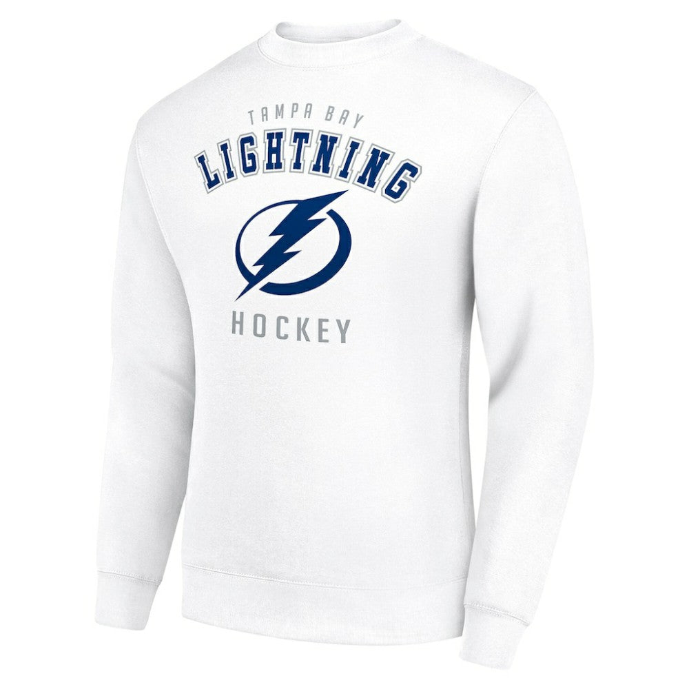 Tampa Bay Lightning - Men's Starter Team Logo Fleece Pullover Sweatshirt White