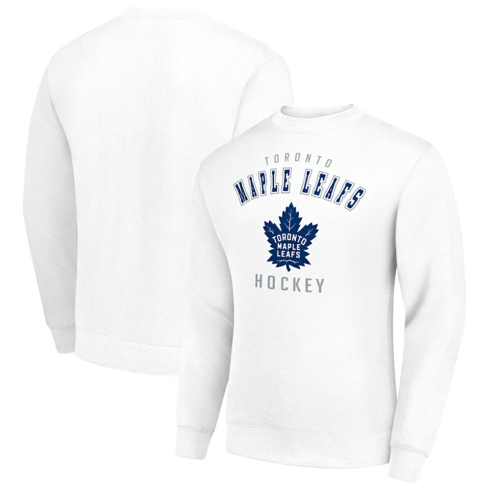 Toronto Maple Leafs - Men's Starter Team Logo Fleece Pullover Sweatshirt White