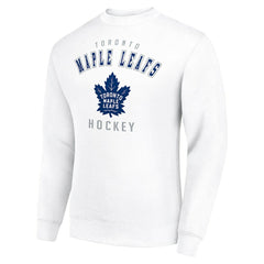 Toronto Maple Leafs - Men's Starter Team Logo Fleece Pullover Sweatshirt White