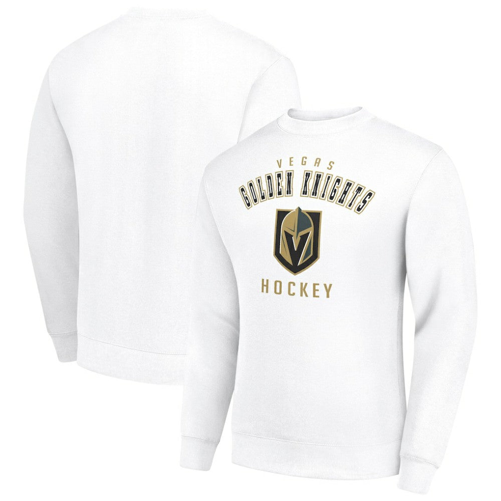 Vegas Golden Knights Men's Starter Team Logo Fleece Pullover Sweatshirt White