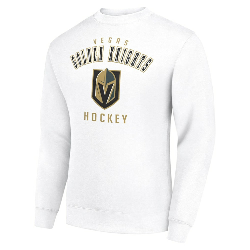 Vegas Golden Knights Men's Starter Team Logo Fleece Pullover Sweatshirt White