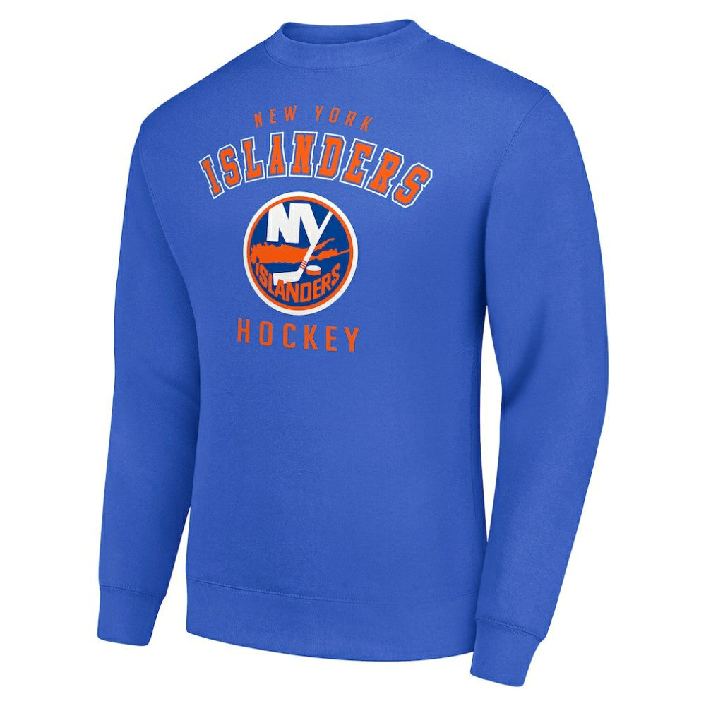 New York Islanders - Men's Starter Team Logo Fleece Pullover Sweatshirt Royal