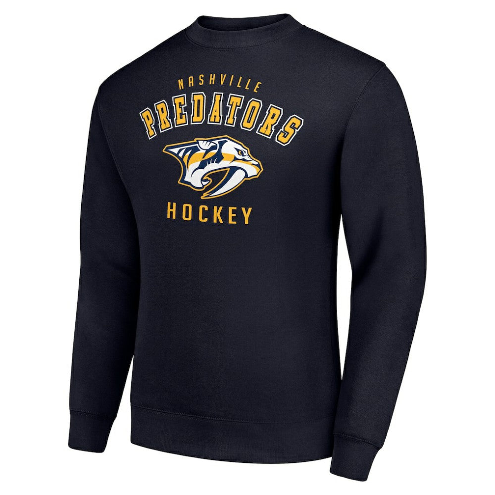 Nashville Predators - Men's Starter Team Logo Fleece Pullover Sweatshirt Navy