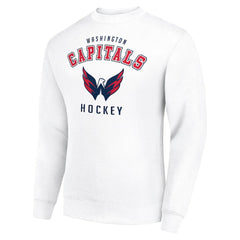 Washington Capitals Men's Starter Team Logo Fleece Pullover Sweatshirt White