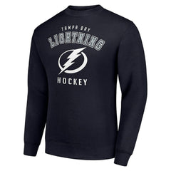 Tampa Bay Lightning - Men's Starter Team Logo Fleece Pullover Sweatshirt Navy