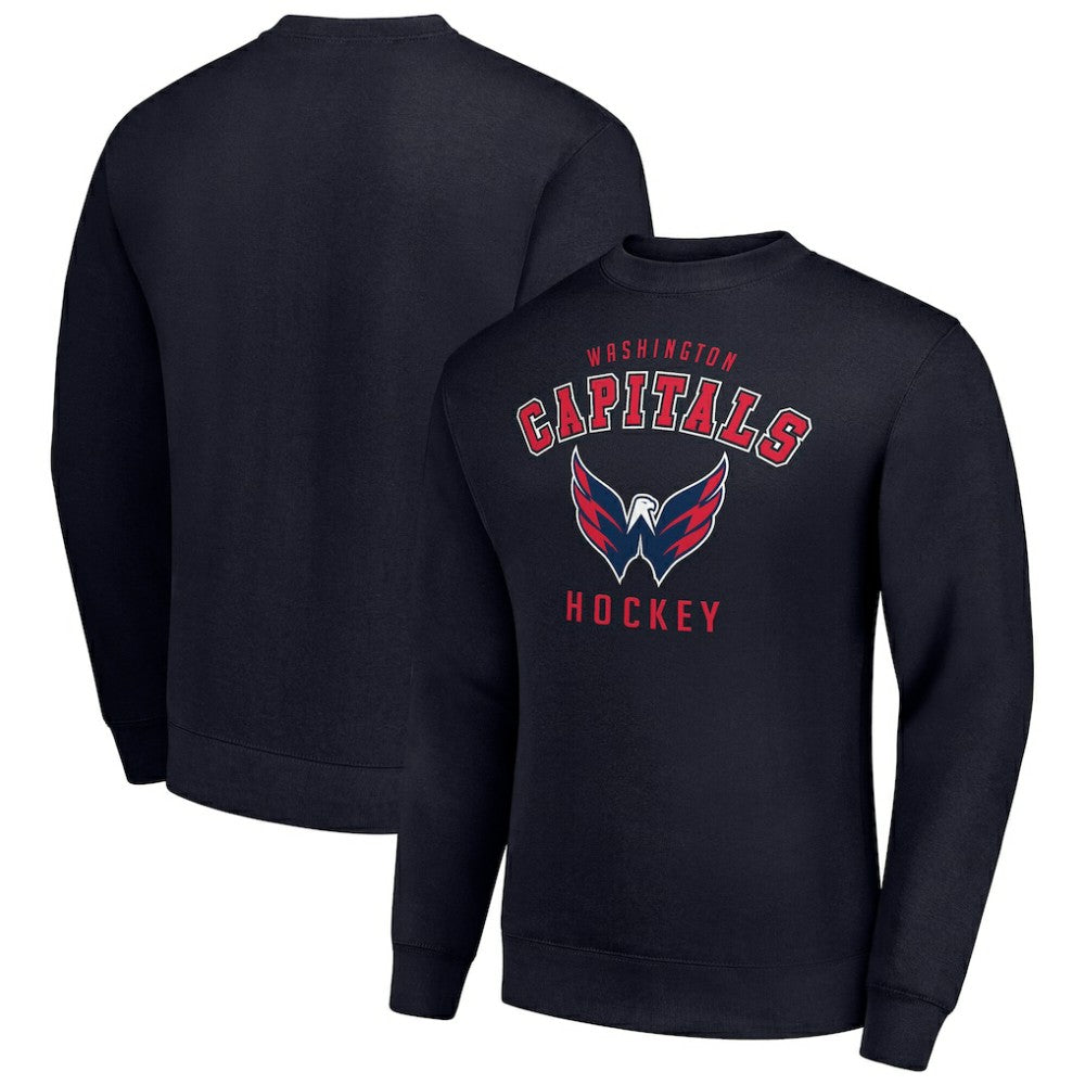 Washington Capitals Men's Starter Team Logo Fleece Pullover Sweatshirt Navy