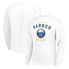 Buffalo Sabres - Men's Starter Team Logo Fleece Pullover Sweatshirt White