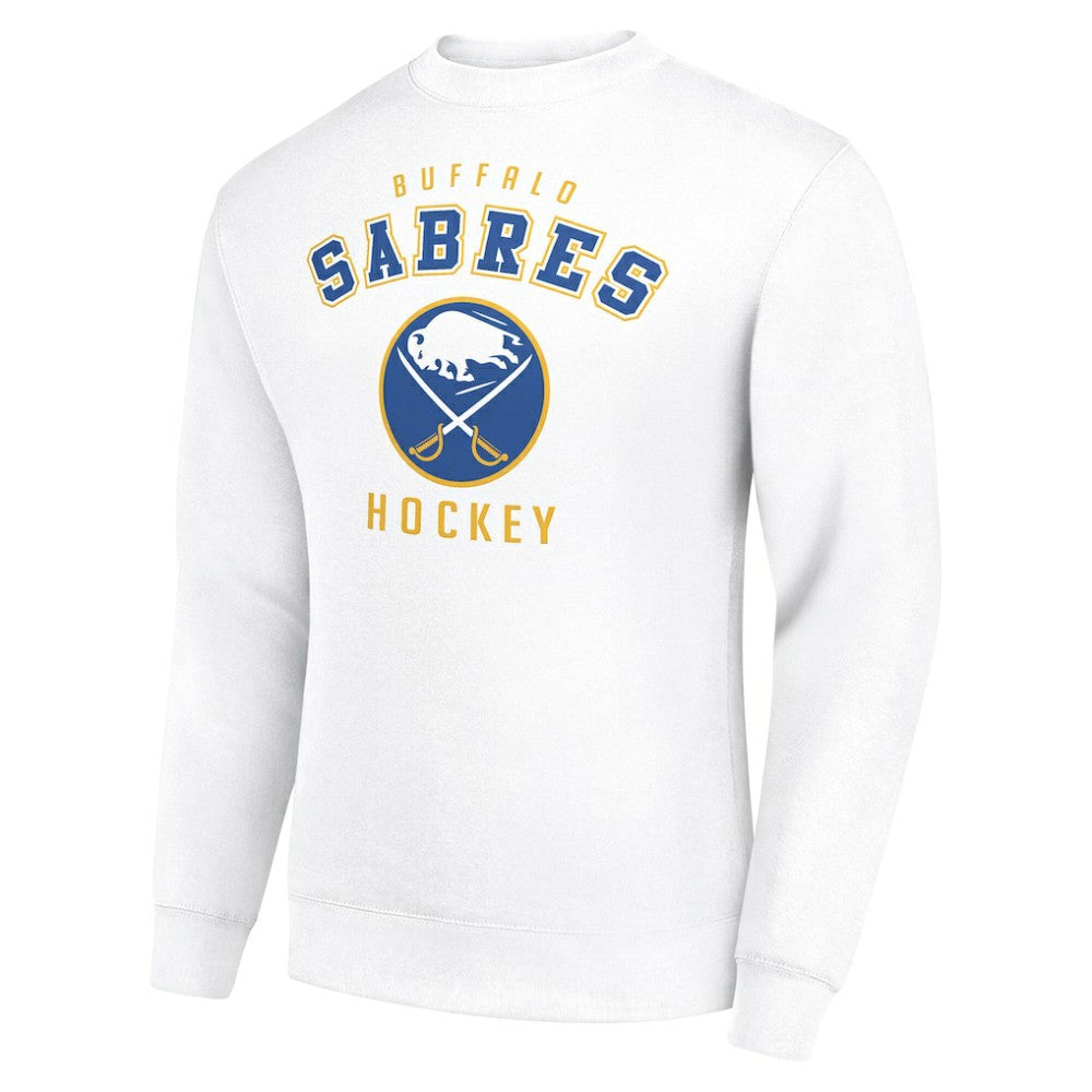 Buffalo Sabres - Men's Starter Team Logo Fleece Pullover Sweatshirt White