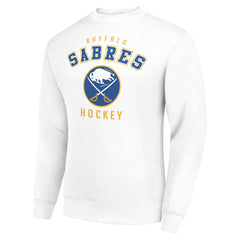 Buffalo Sabres - Men's Starter Team Logo Fleece Pullover Sweatshirt White