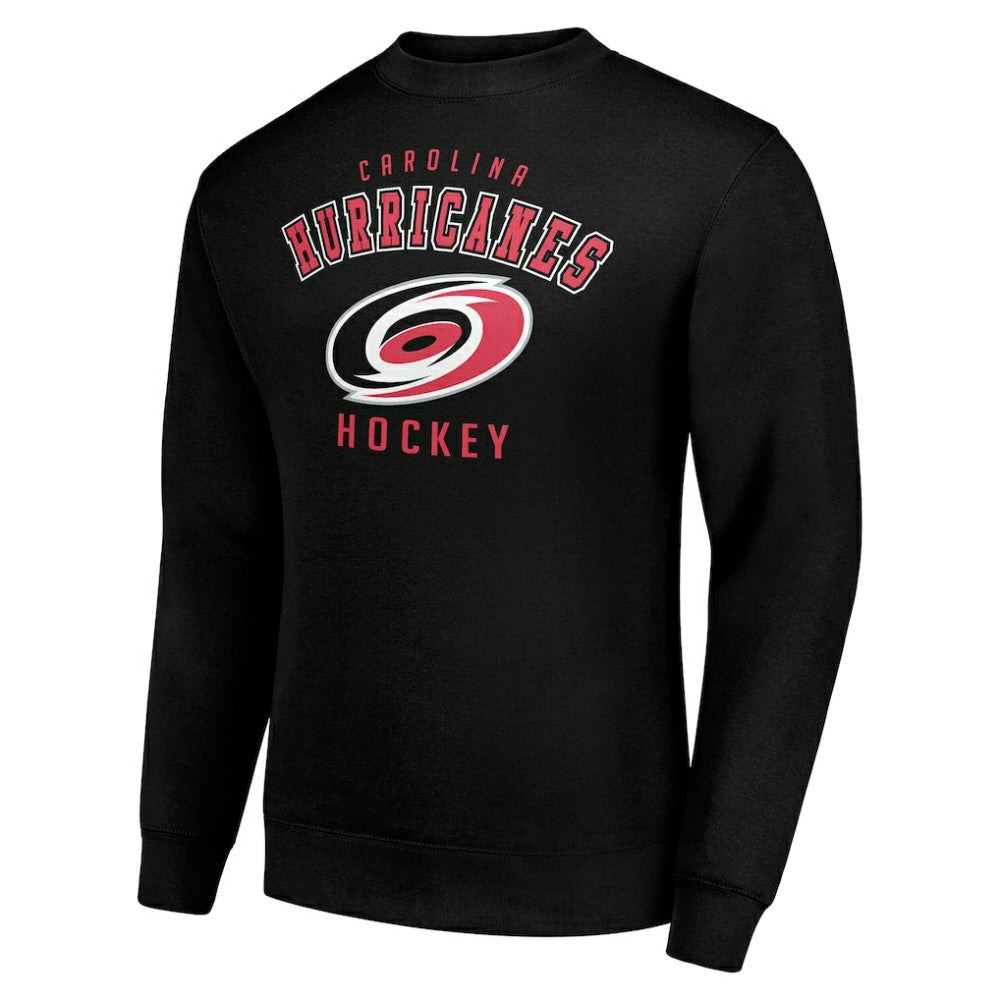 Carolina Hurricanes - Men's Starter Team Logo Fleece Pullover Sweatshirt Black