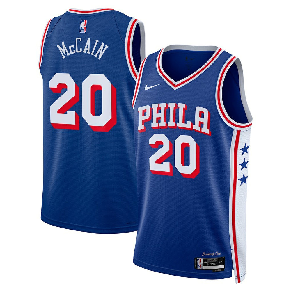 Nike - Jared McCain Philadelphia 76ers Swingman Jersey - Icon Edition - Royal