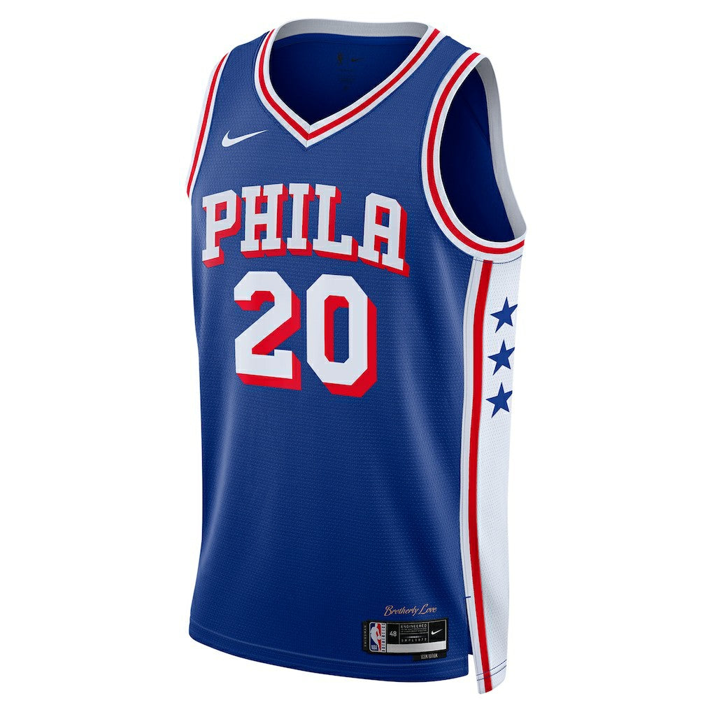 Nike - Jared McCain Philadelphia 76ers Swingman Jersey - Icon Edition - Royal