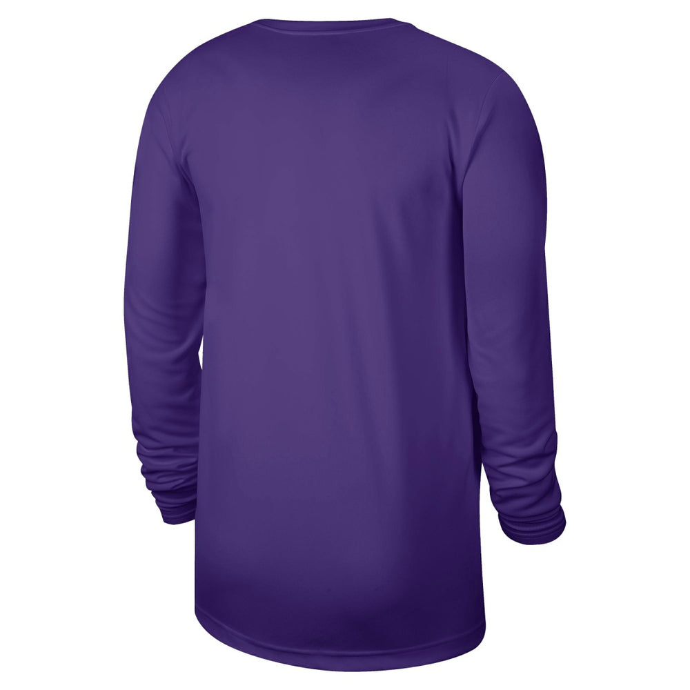 Nike - Los Angeles Lakers 2025/26 On-Court Flare Dri-FIT Practice Long Sleeve Tri-Blend T-Shirt - Purple