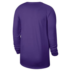 Nike - Los Angeles Lakers 2025/26 On-Court Flare Dri-FIT Practice Long Sleeve Tri-Blend T-Shirt - Purple