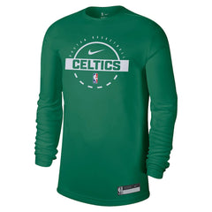 Nike - Boston Celtics 2025/26 On-Court Flare Dri-FIT Practice Long Sleeve Tri-Blend T-Shirt - Kelly Green