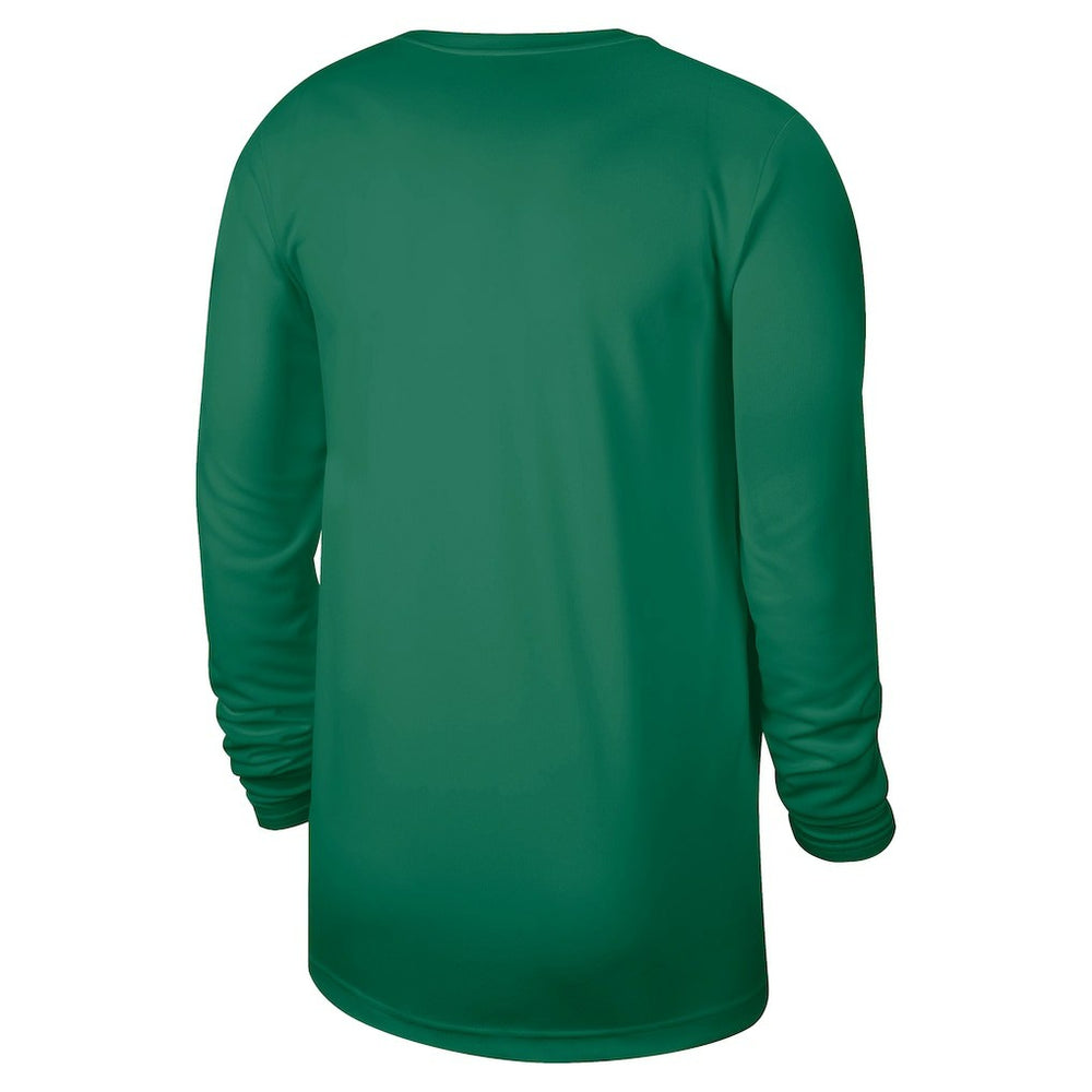 Nike - Boston Celtics 2025/26 On-Court Flare Dri-FIT Practice Long Sleeve Tri-Blend T-Shirt - Kelly Green