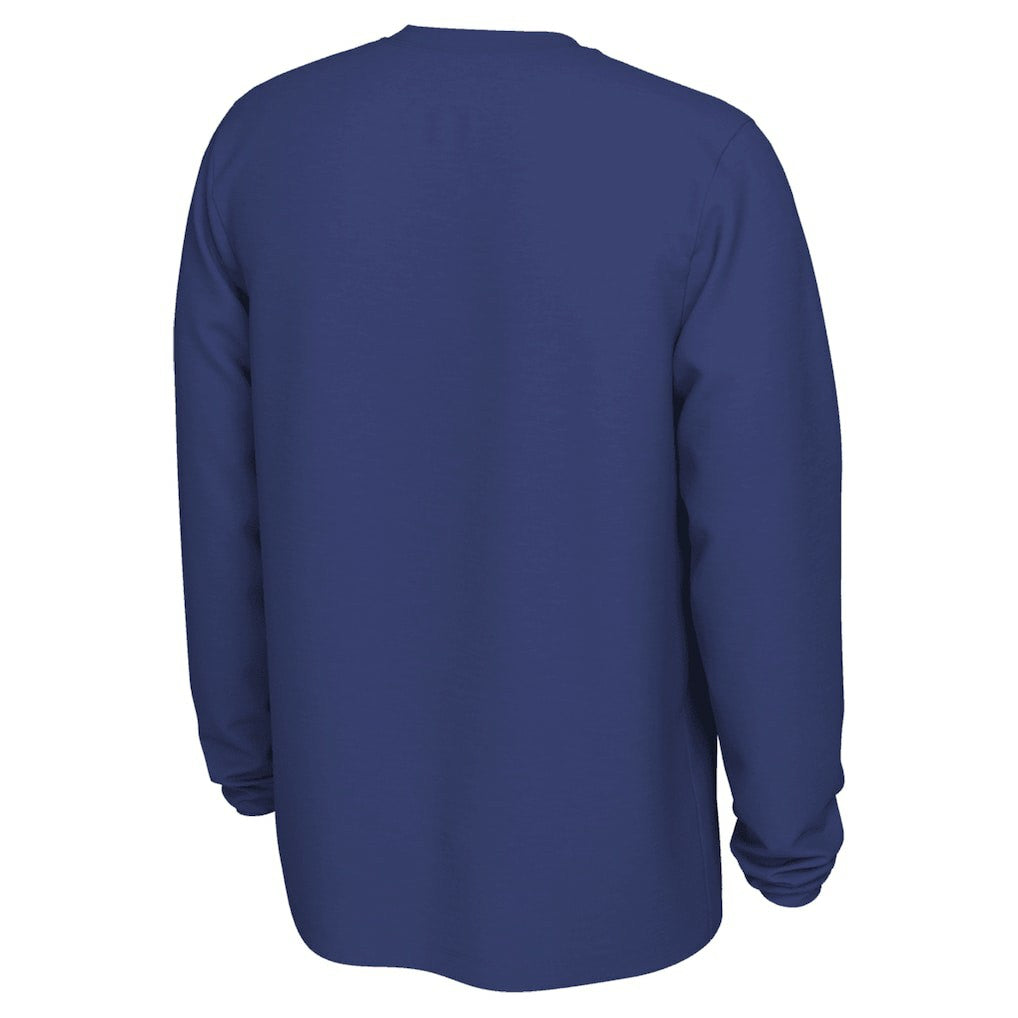 Nike - Golden State Warriors 2025/26 On-Court Flare Dri-FIT Practice Long Sleeve Tri-Blend T-Shirt - Royal