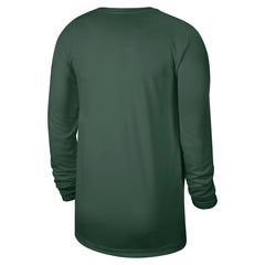 Nike - Milwaukee Bucks 2025/26 On-Court Flare Dri-FIT Practice Long Sleeve Tri-Blend T-Shirt - Hunter Green