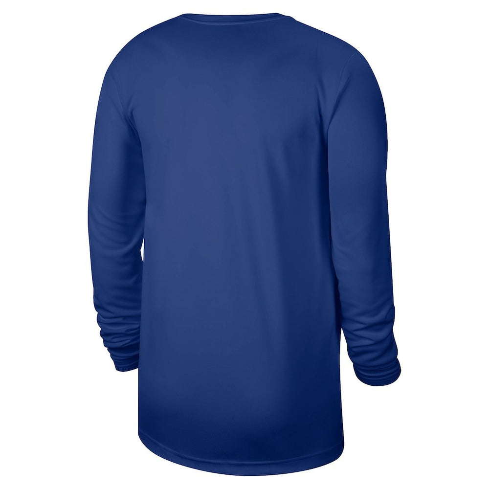 Nike - Philadelphia 76ers 2025/26 On-Court Flare Dri-FIT Practice Long Sleeve Tri-Blend T-Shirt - Royal