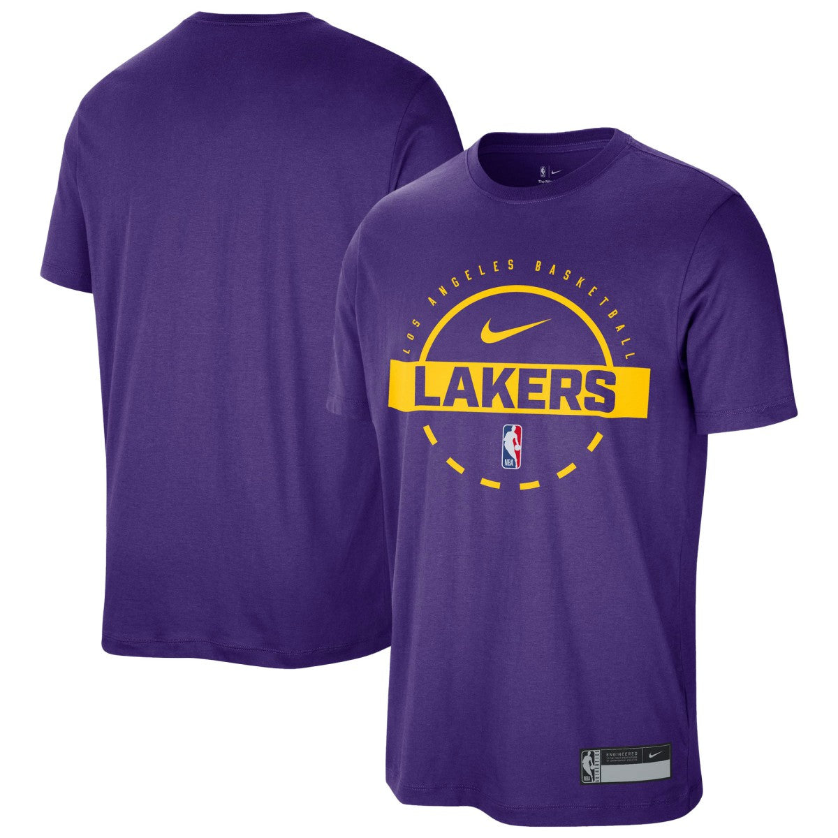 Nike - Los Angeles Lakers 2025/26 On-Court Flare Performance Practice T-Shirt - Purple