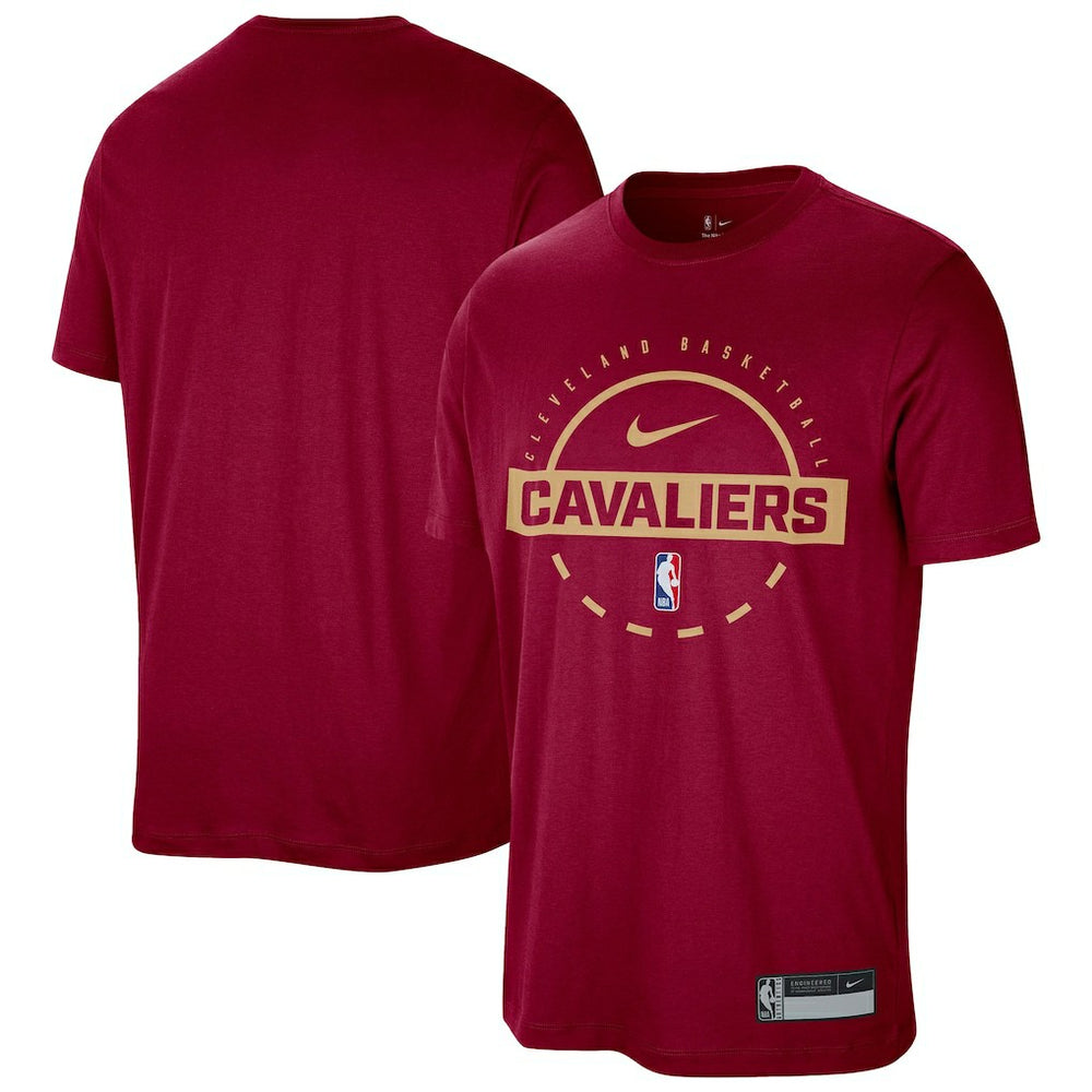Nike - Cleveland Cavaliers 2025/26 On-Court Flare Dri-FIT Tri-Blend Practice T-Shirt - Wine
