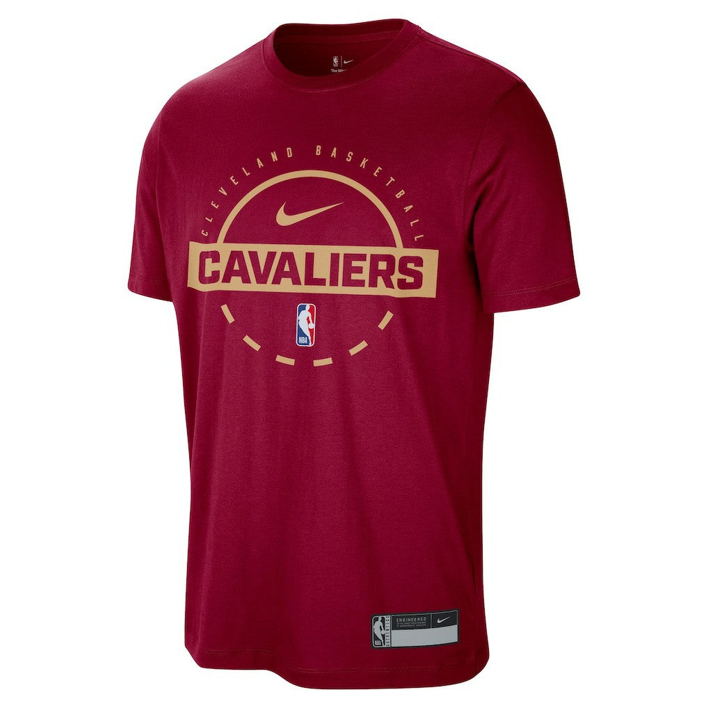 Nike - Cleveland Cavaliers 2025/26 On-Court Flare Dri-FIT Tri-Blend Practice T-Shirt - Wine