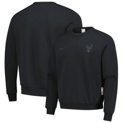 Nike - Milwaukee Bucks Authentic Standard Issue Travel Dri-FIT Sweatshirt - Black