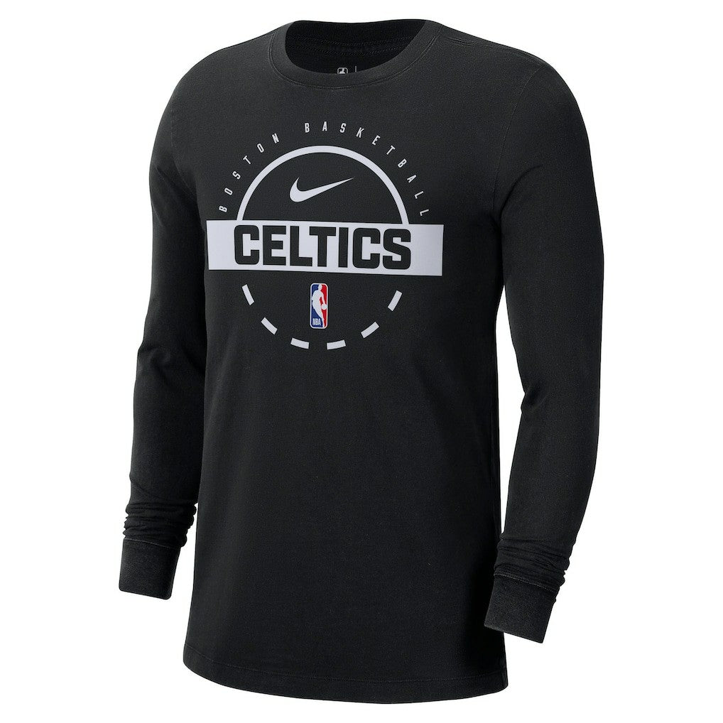 Nike - Boston Celtics Authentic Long Sleeve Practice T-Shirt - Black