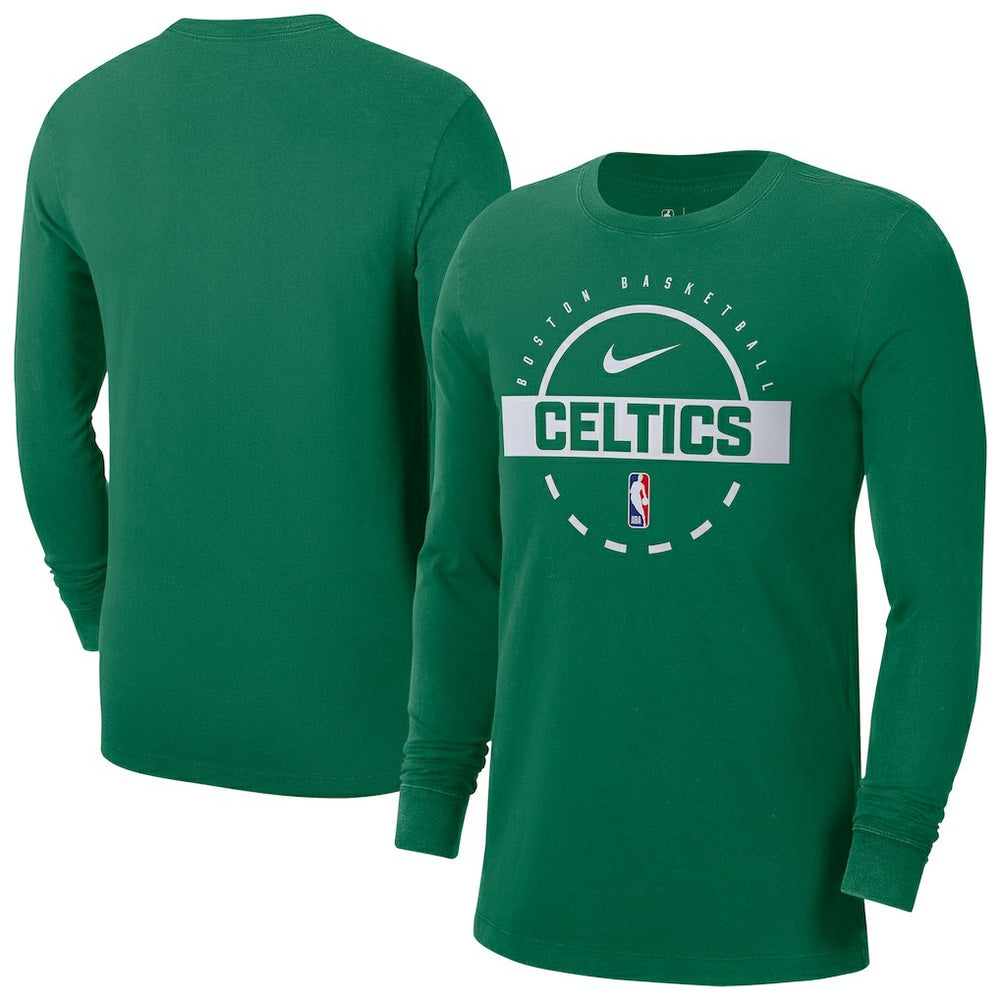 Nike - Boston Celtics Authentic Long Sleeve Practice T-Shirt - Kelly Green