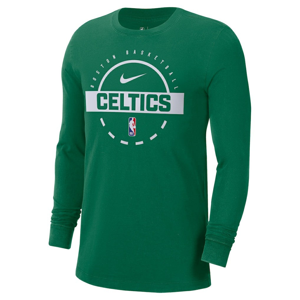 Nike - Boston Celtics Authentic Long Sleeve Practice T-Shirt - Kelly Green