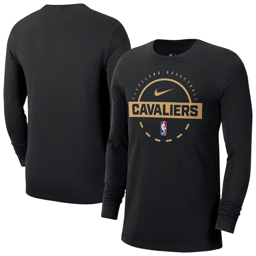 Nike - Cleveland Cavaliers Authentic Long Sleeve Practice T-Shirt - Black