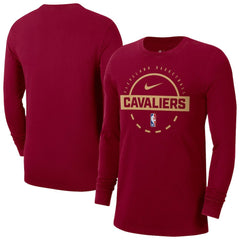 Nike - Cleveland Cavaliers Authentic Long Sleeve Practice T-Shirt - Wine