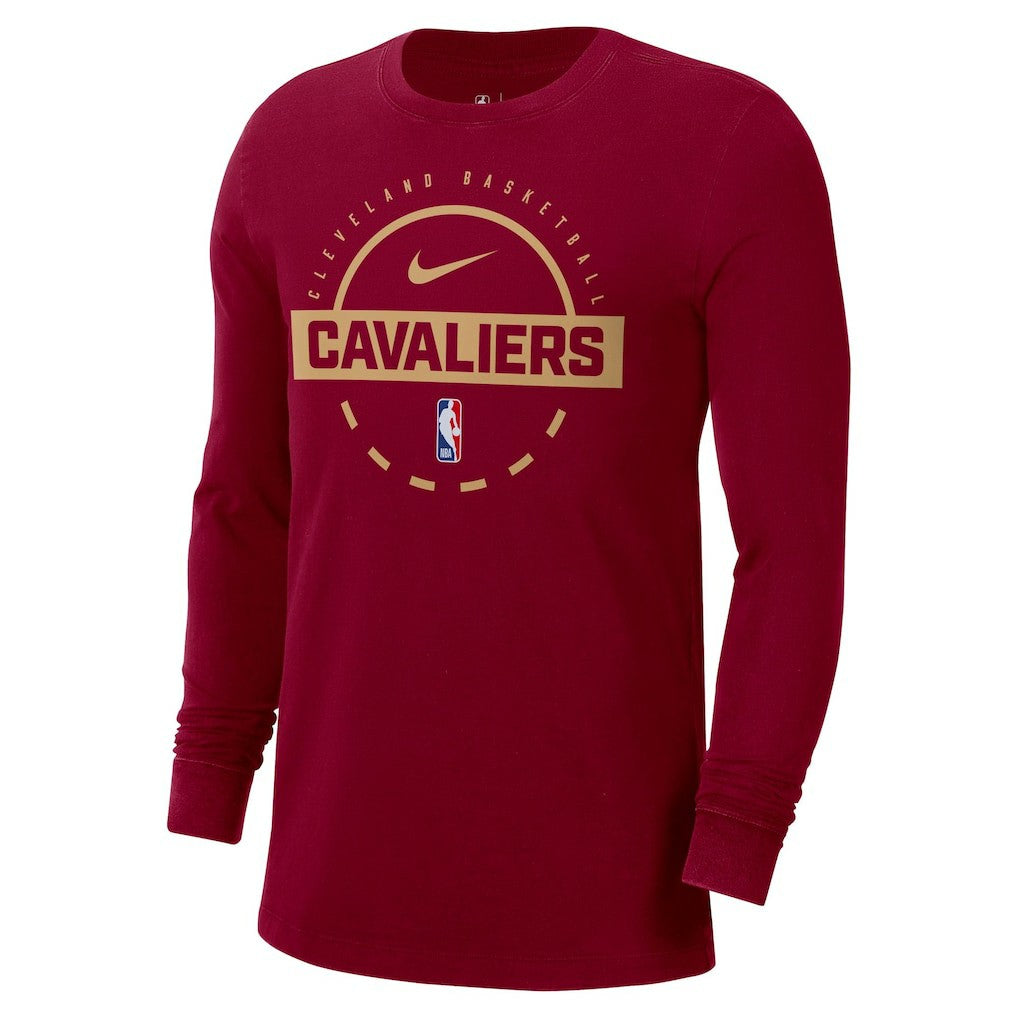 Nike - Cleveland Cavaliers Authentic Long Sleeve Practice T-Shirt - Wine