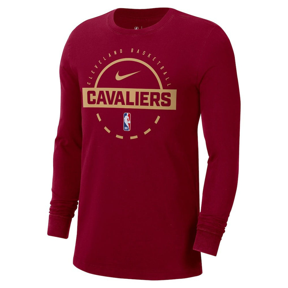 Nike - Cleveland Cavaliers Authentic Long Sleeve Practice T-Shirt - Wine