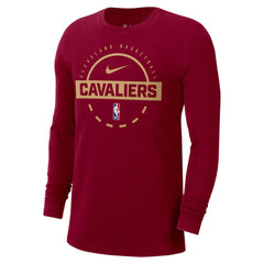 Nike - Cleveland Cavaliers Authentic Long Sleeve Practice T-Shirt - Wine