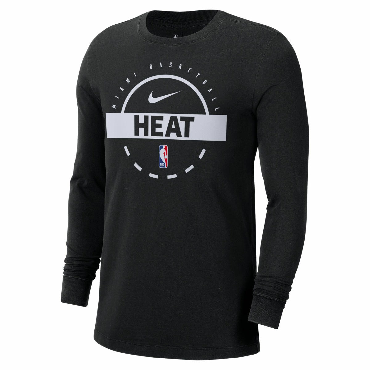 Nike - Miami Heat Authentic Long Sleeve Practice T-Shirt - Black