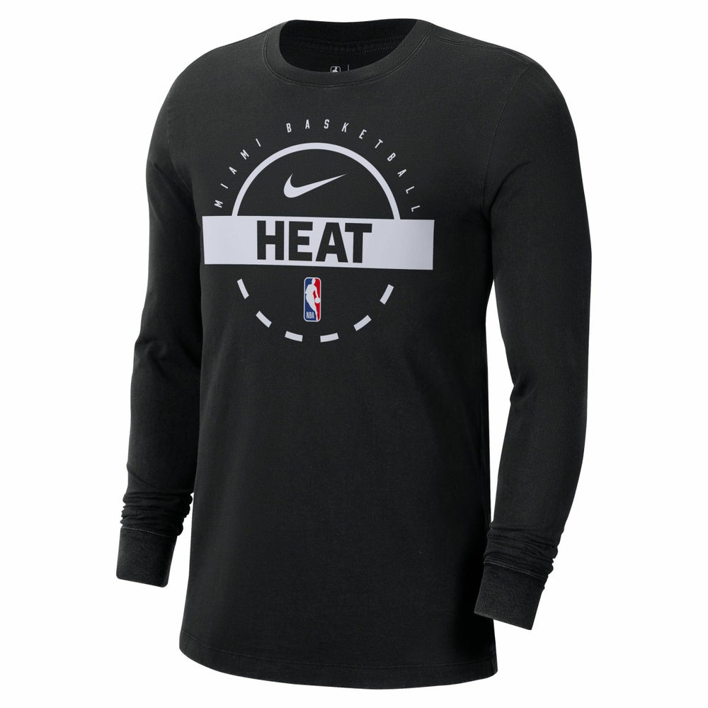 Nike - Miami Heat Authentic Long Sleeve Practice T-Shirt - Black