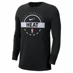 Nike - Miami Heat Authentic Long Sleeve Practice T-Shirt - Black