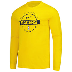 Nike - Indiana Pacers Authentic Long Sleeve Practice T-Shirt - Gold
